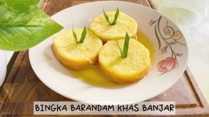 Bingka Barandam Banjar: Kue Basah Yang Disiram Kuah Gula