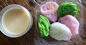 Kue Putu Mayang Betawi: Kudapan Disiram Kuah Gula Merah