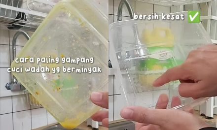 Trik Sulap Tupperware Berminyak Jadi Kesat Pakai Tisu Dapur
