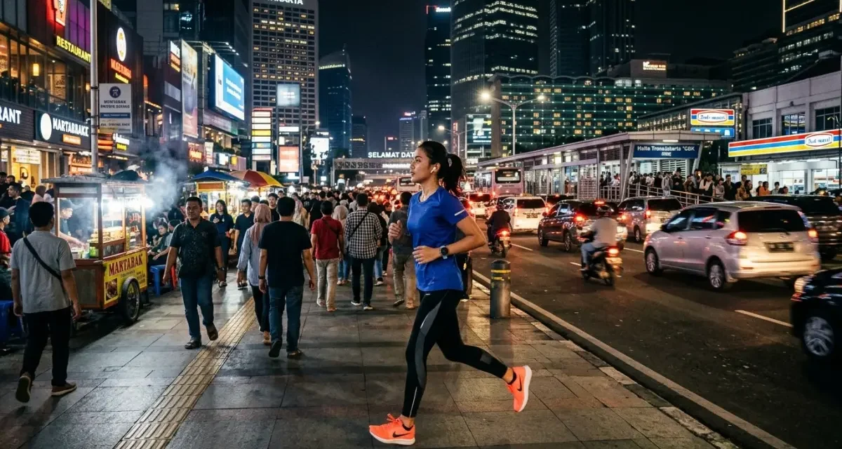Tren 10K Steps Night Walk Jadi Pilihan Pekerja Perkotaan